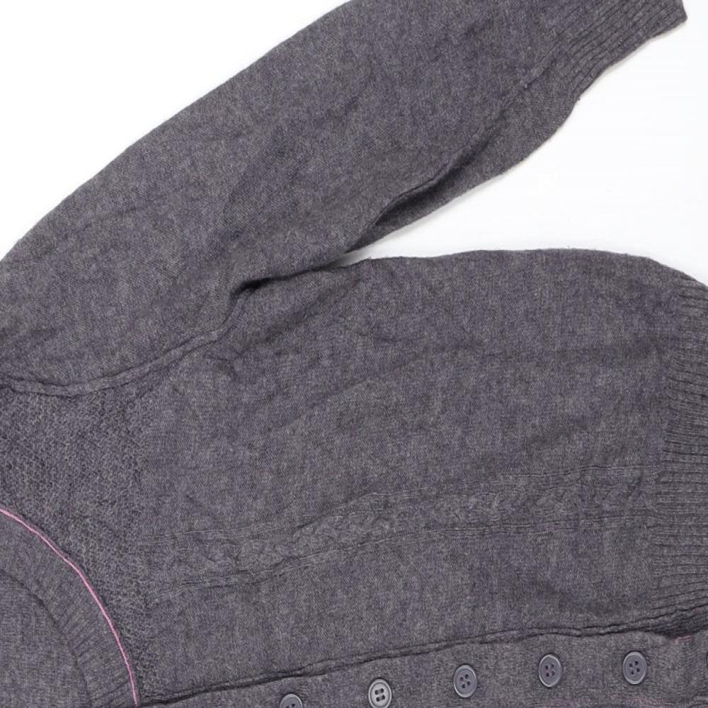 NEXT Womens Grey   Cardigan Jumper Size 10