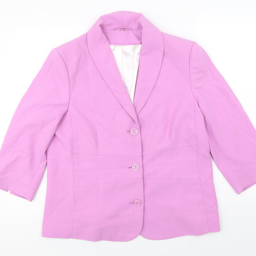 Anna rose  Womens Purple   Jacket Blazer Size 16