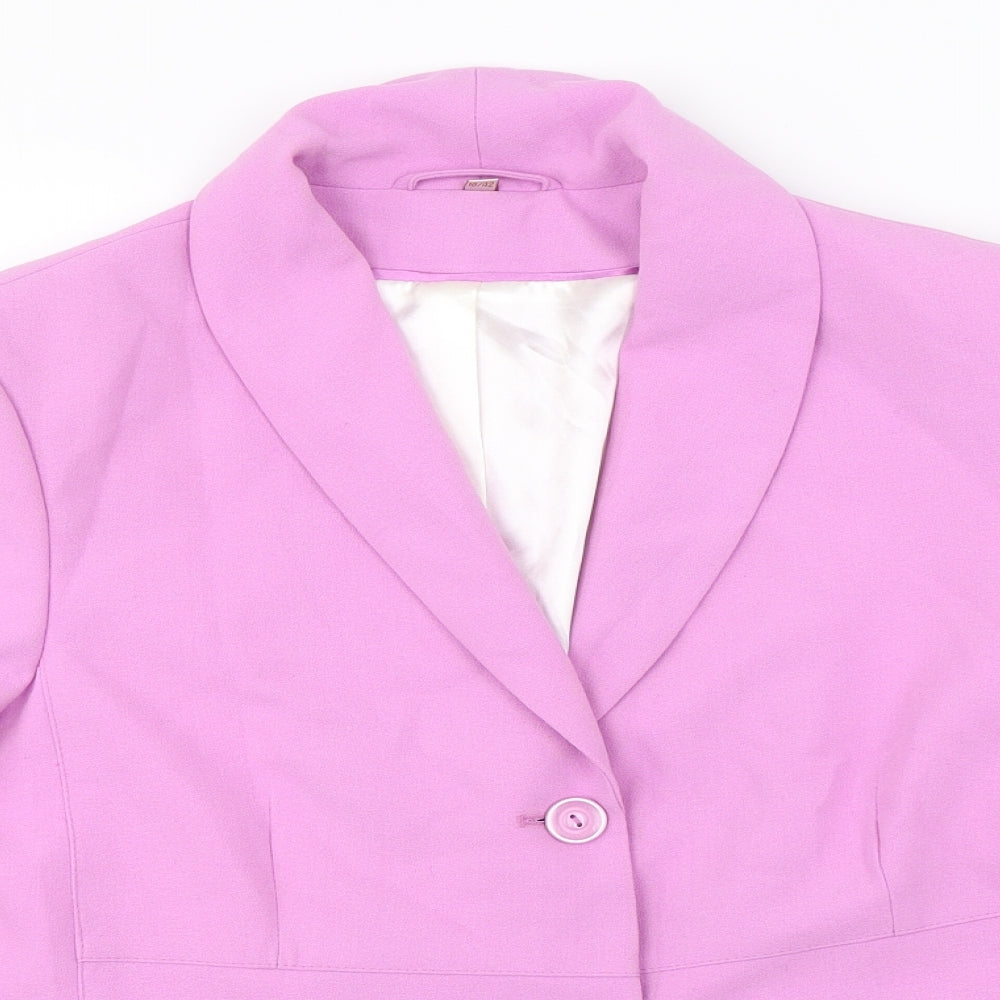Anna rose  Womens Purple   Jacket Blazer Size 16