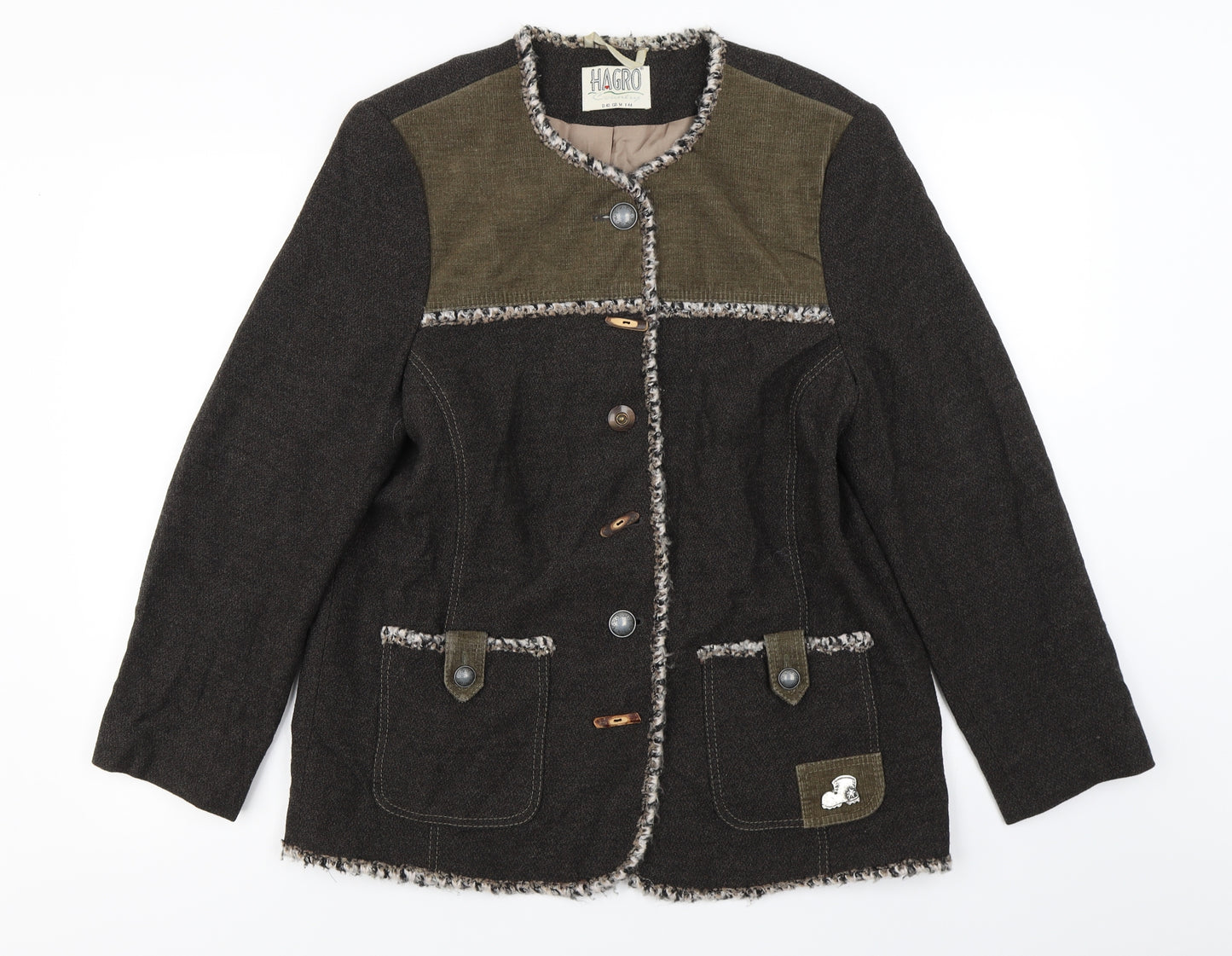 hagro Womens Brown   Jacket Coat Size 14