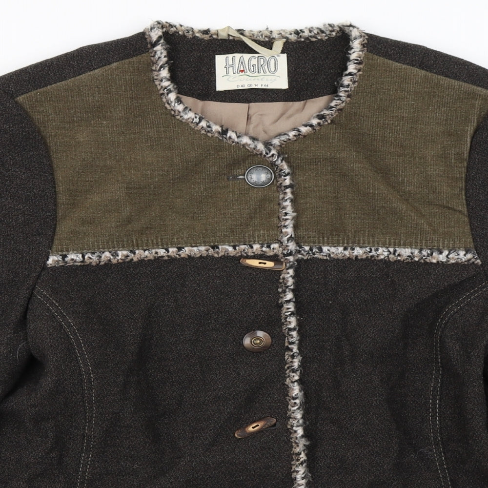 hagro Womens Brown   Jacket Coat Size 14