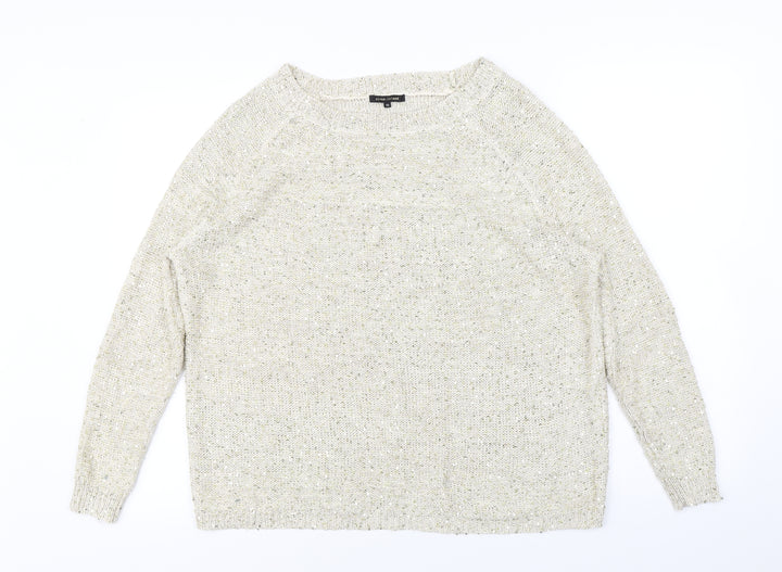 River Island Womens Ivory Pullover Jumper Size 10