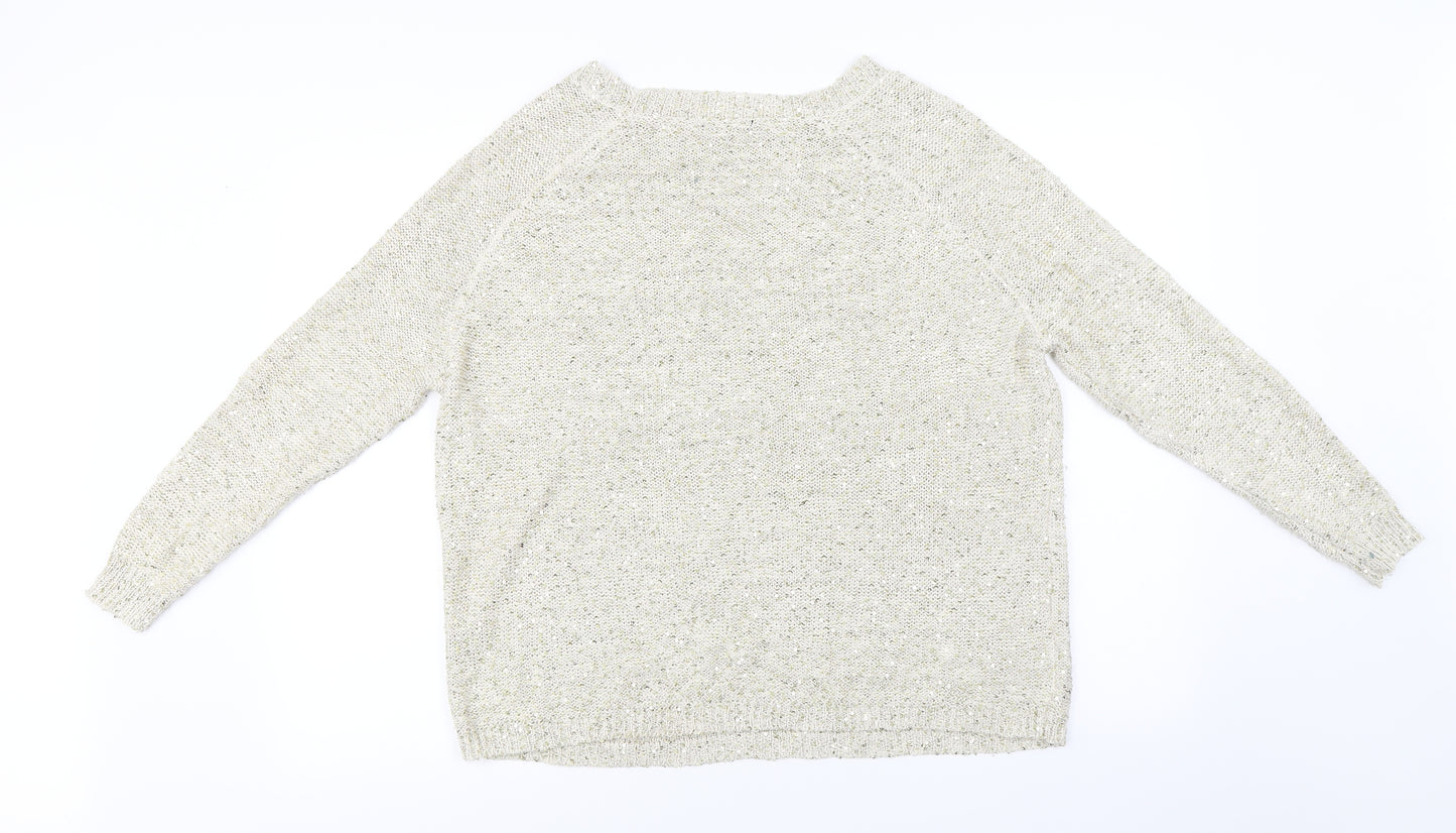 River Island Womens Ivory   Pullover Jumper Size 10