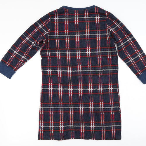 TU Womens Blue Check  Pullover Jumper Size 10