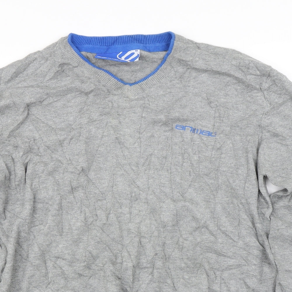 Animal Mens Grey   Pullover Jumper Size M