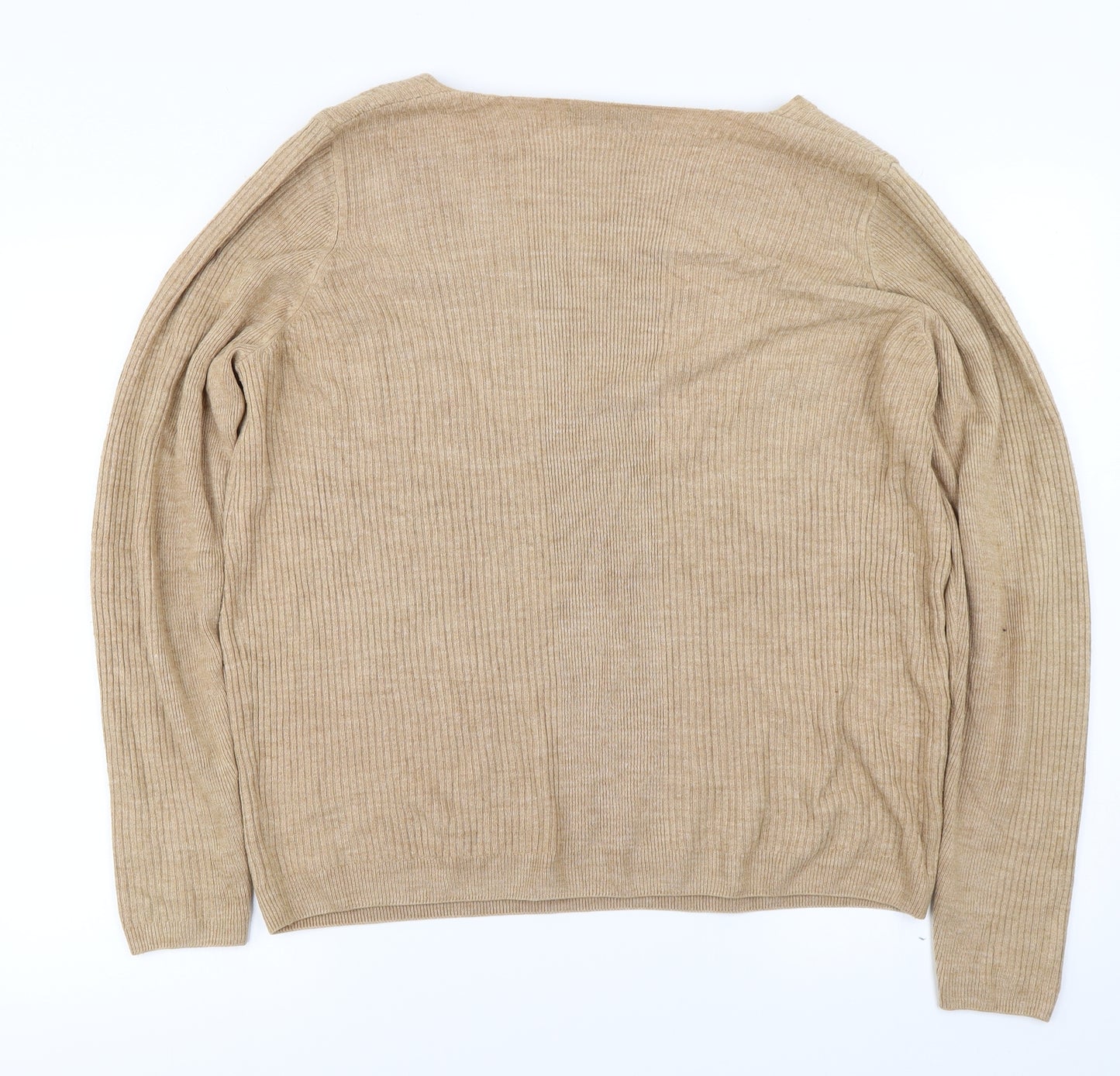 Marks and Spencer Womens Beige   Pullover Jumper Size 18