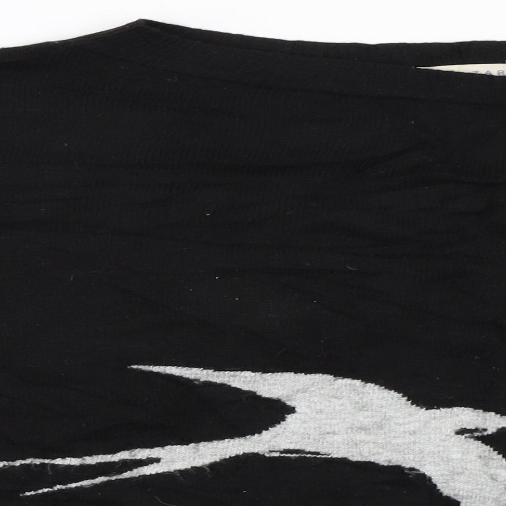Zara Womens Black   Pullover Jumper Size M