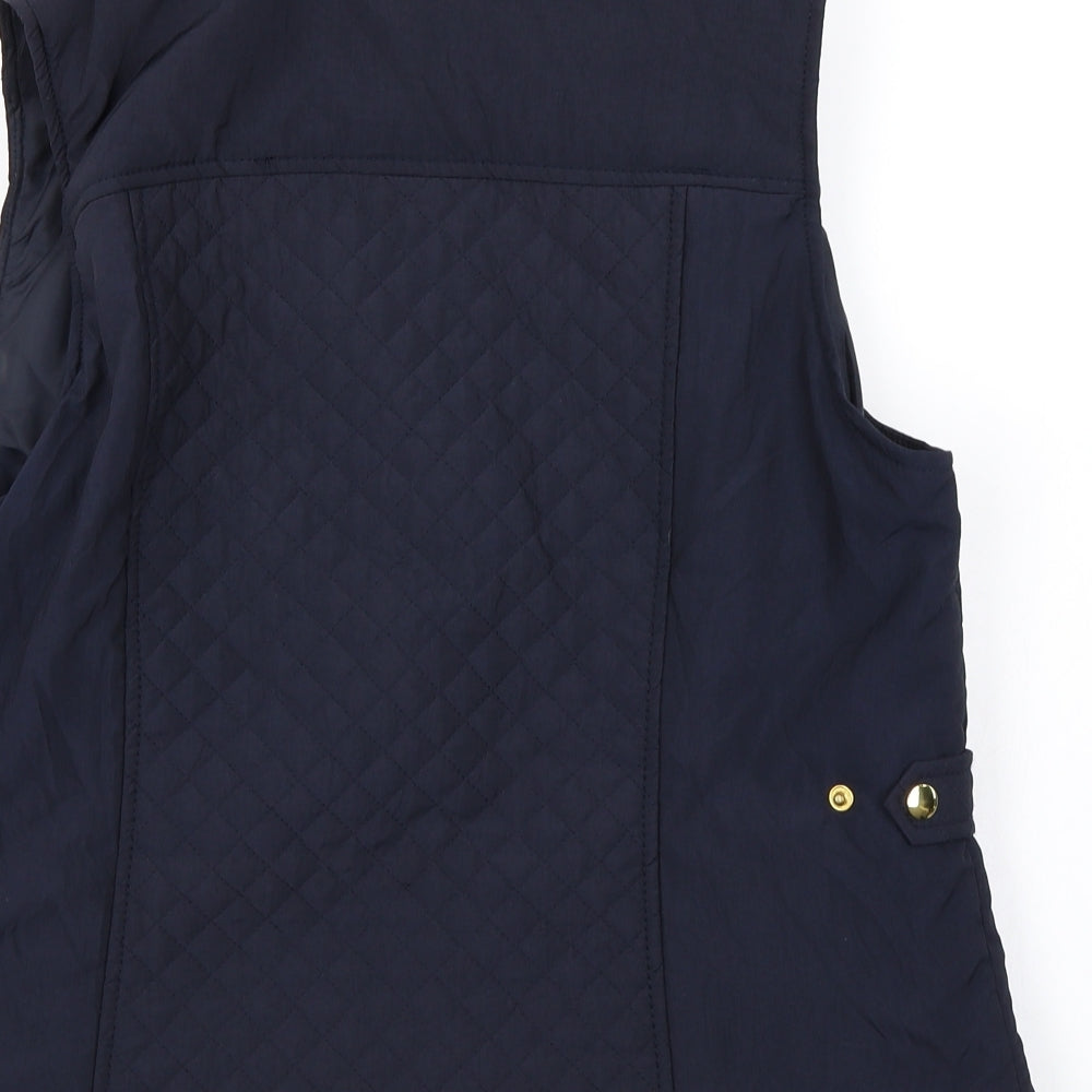 hle Womens Blue   Full Zip Jumper Size M