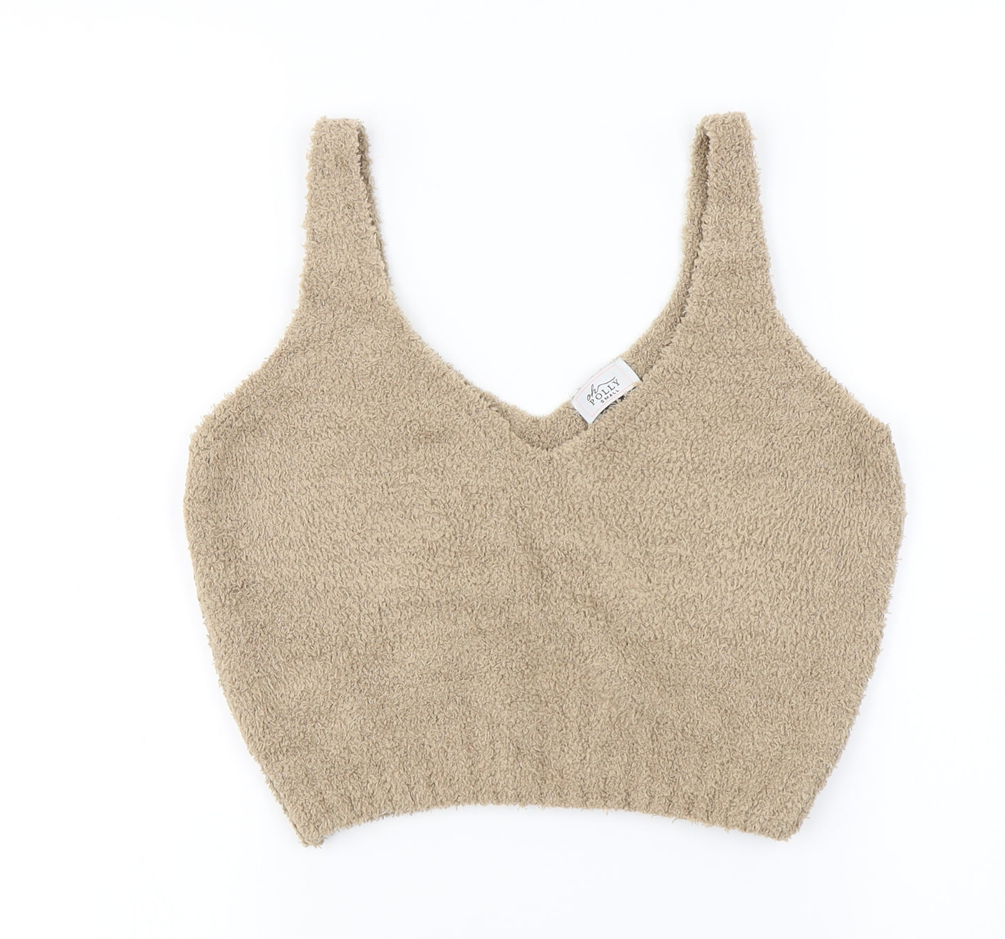 polly  Womens Brown   Basic T-Shirt Size S