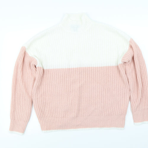 New Look Womens Pink   Pullover Jumper Size S