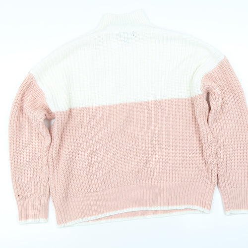 New Look Womens Pink   Pullover Jumper Size S