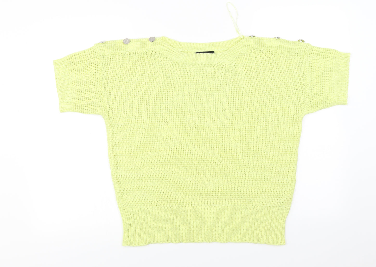 Wallis Womens Yellow   Pullover Jumper Size M