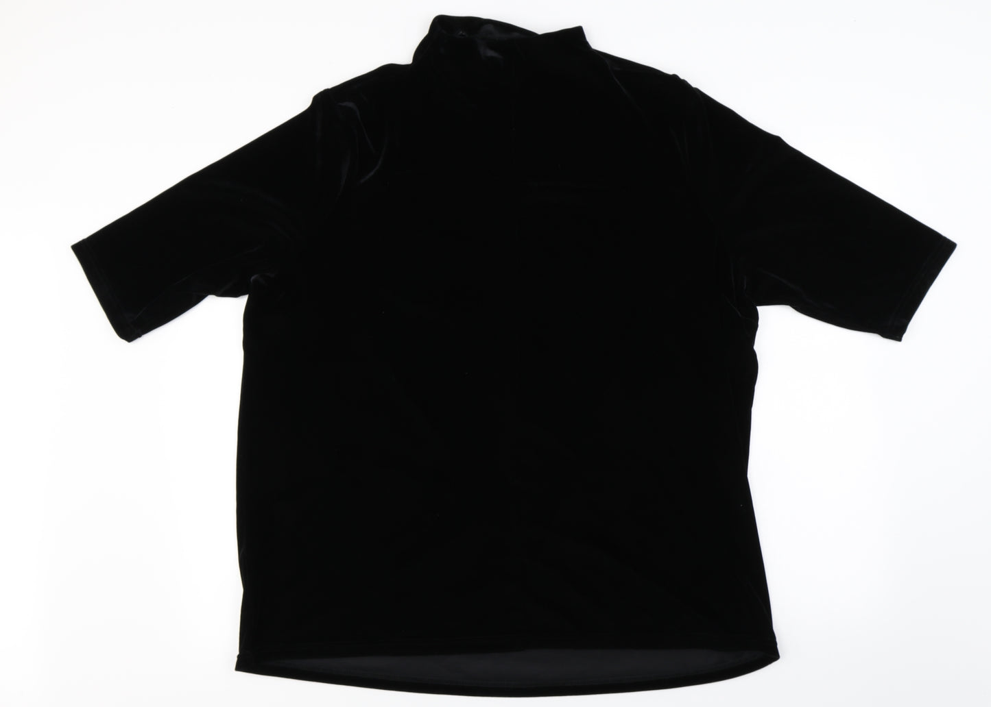 essence Womens Black   Basic T-Shirt Size 22