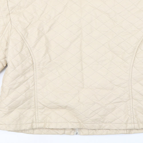 Internationale  Womens Beige   Jacket Coat Size 12
