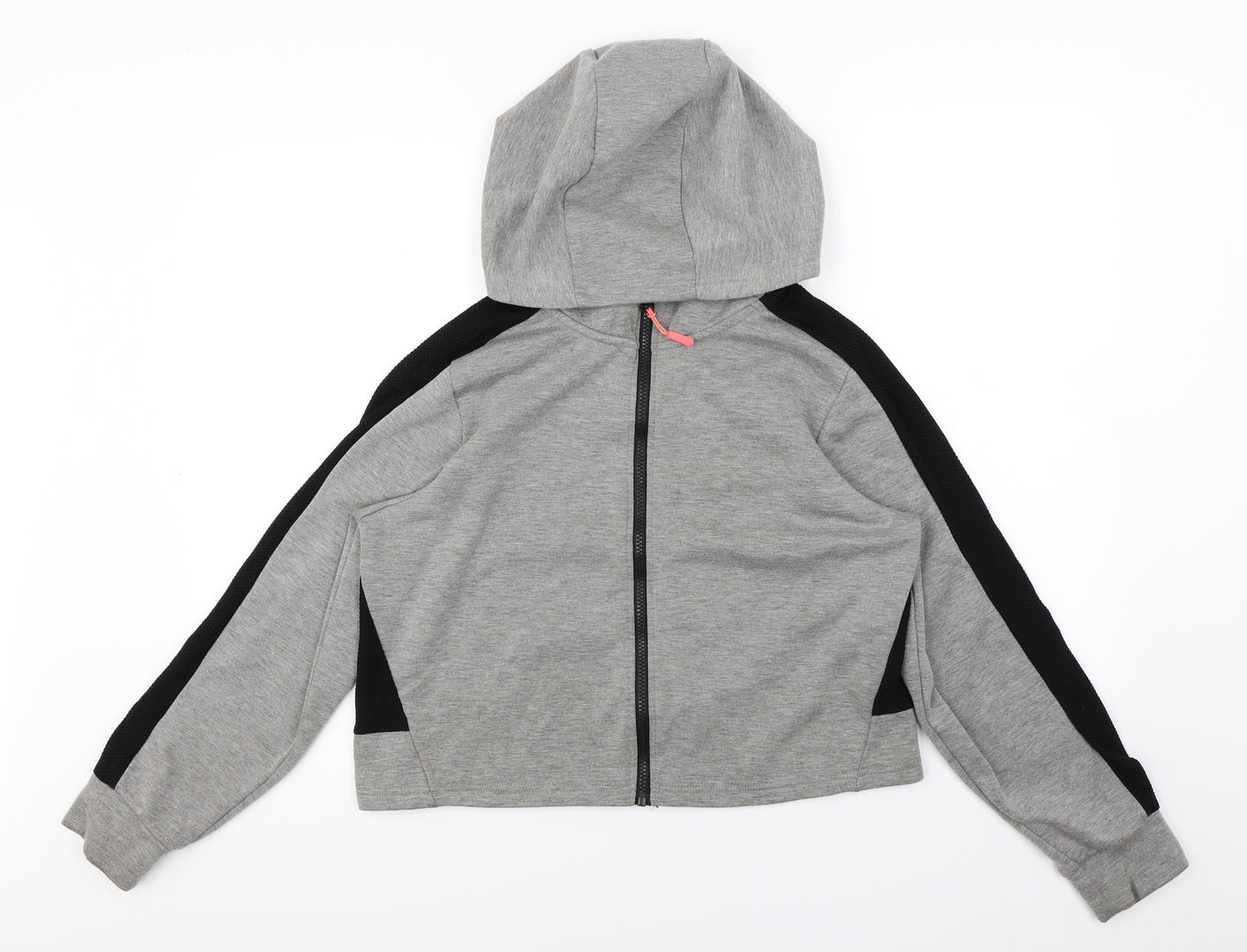 WORKOUT   Womens Grey   Full Zip Hoodie Size L