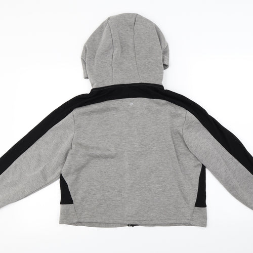 WORKOUT   Womens Grey   Full Zip Hoodie Size L