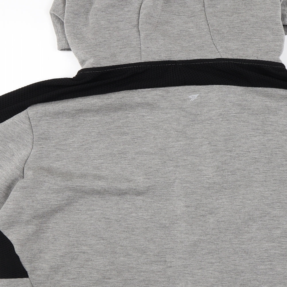 WORKOUT   Womens Grey   Full Zip Hoodie Size L