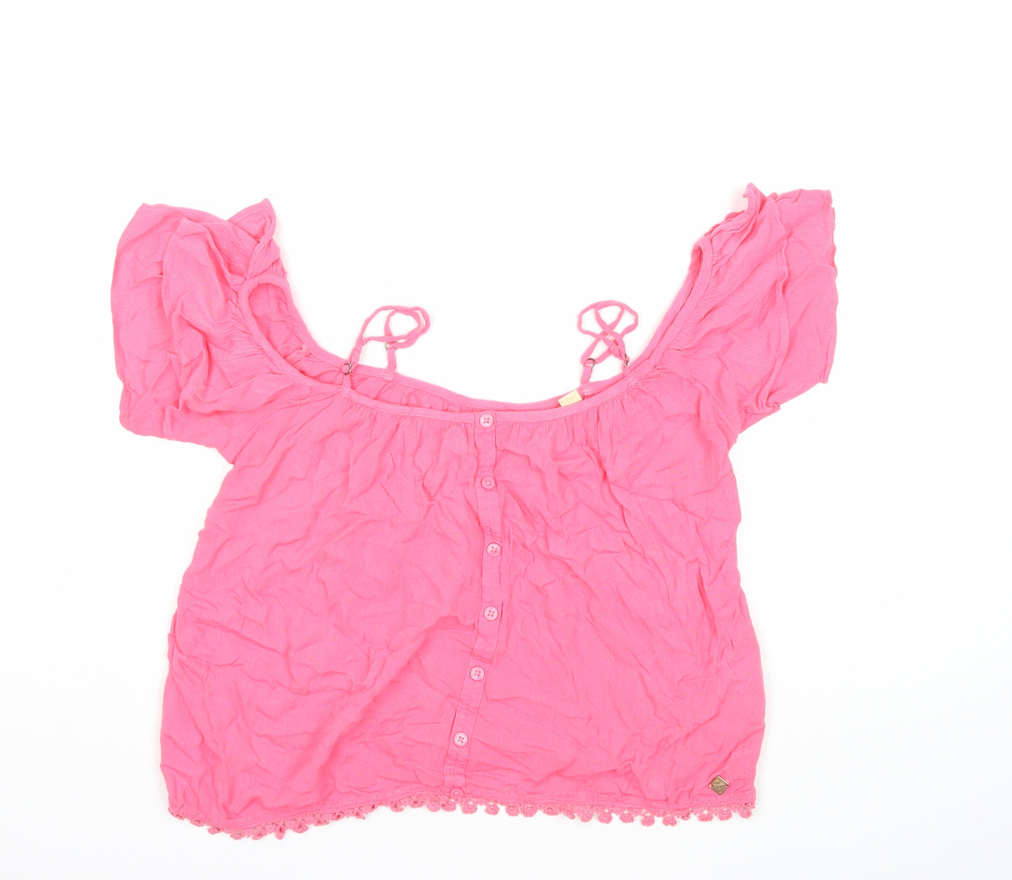 Superdry Womens Pink   Basic Blouse Size 2XS