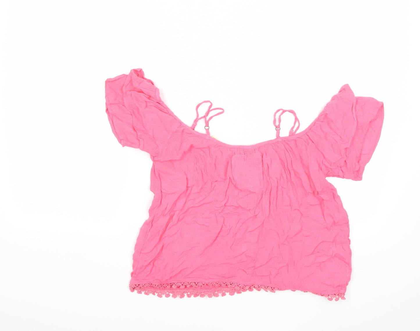 Superdry Womens Pink   Basic Blouse Size 2XS