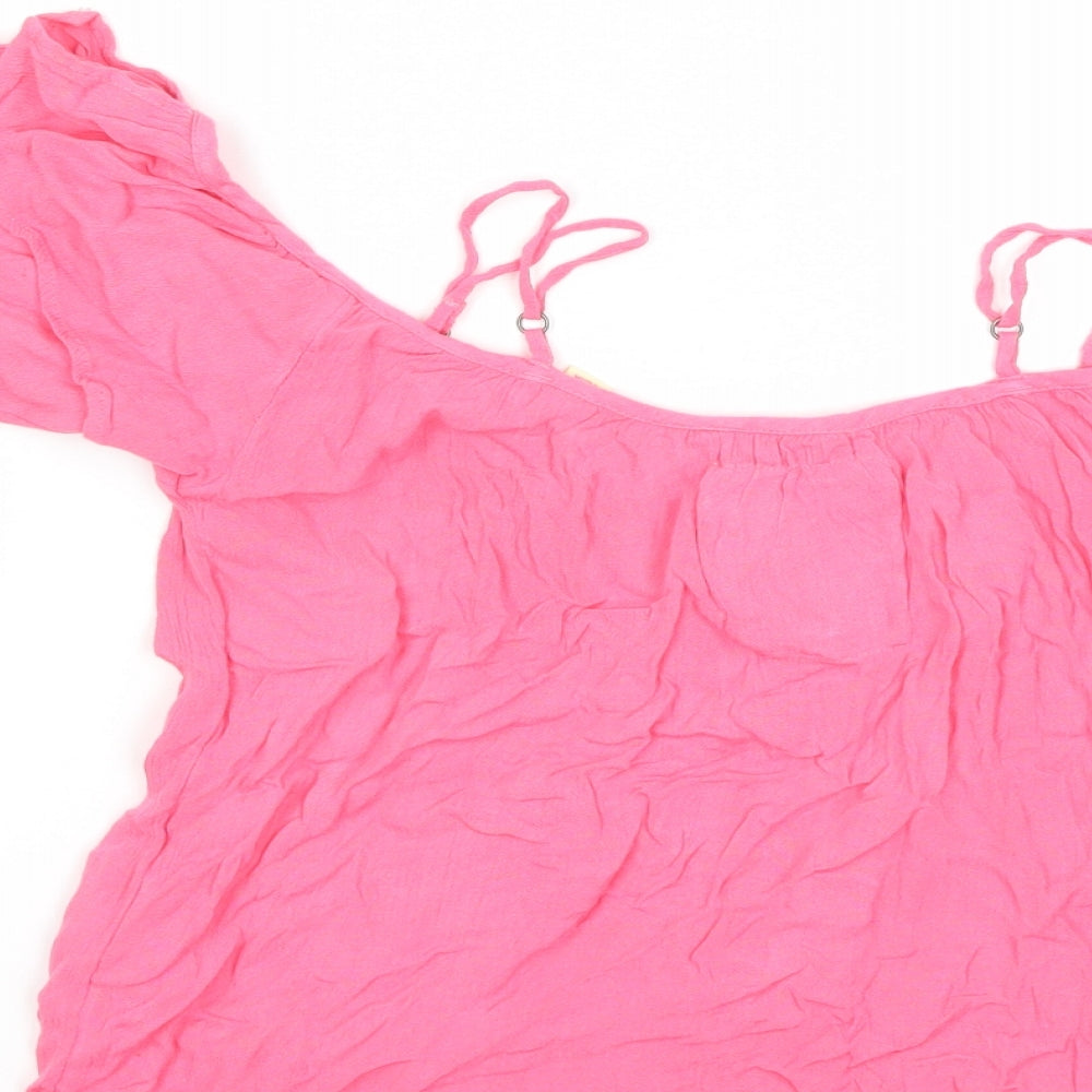 Superdry Womens Pink   Basic Blouse Size 2XS