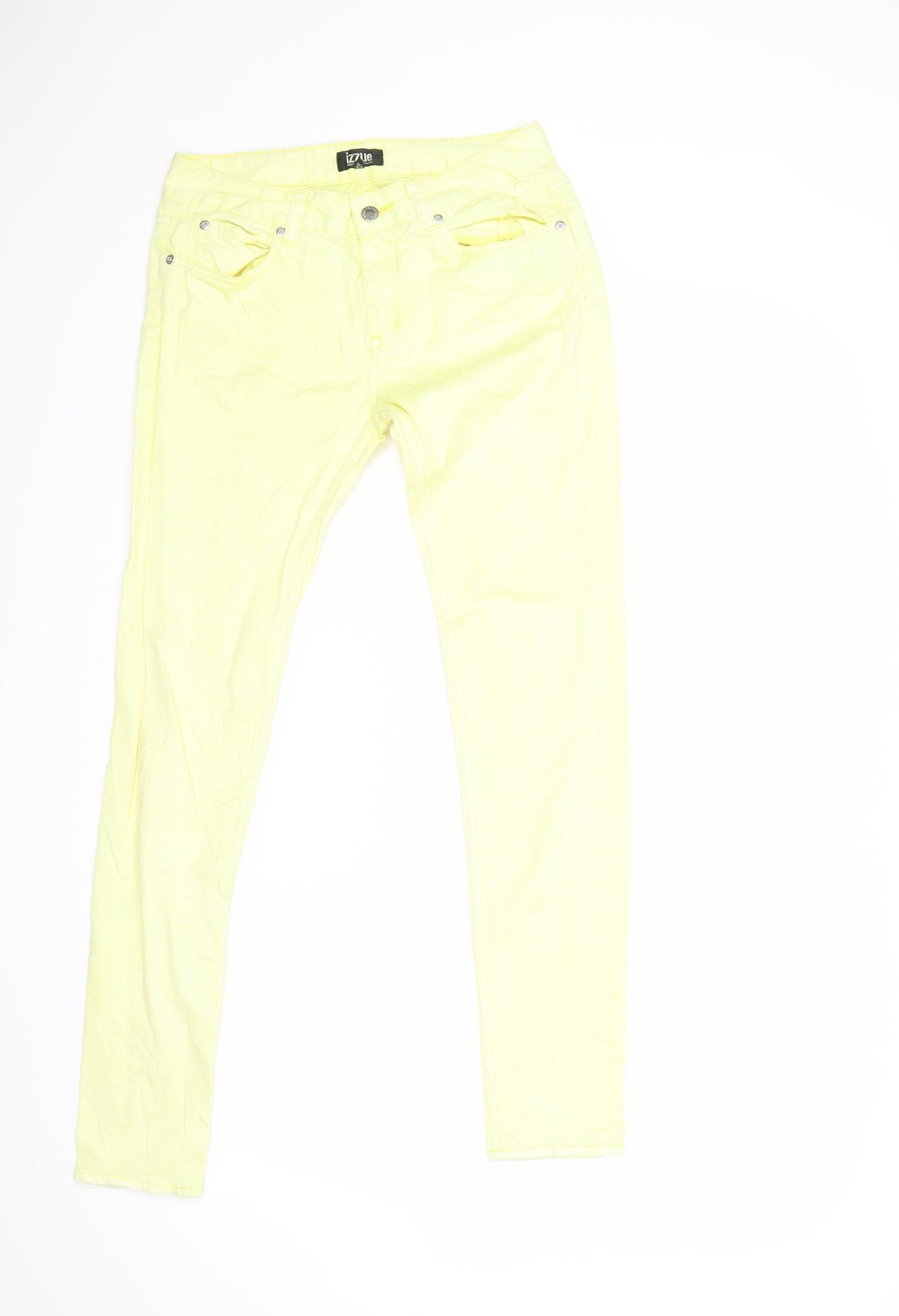 Izzue Womens Yellow  Denim Skinny Jeans Size 26 in L30 in
