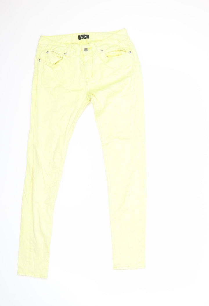 Izzue Womens Yellow Denim Skinny Jeans Size 26 in L30 in