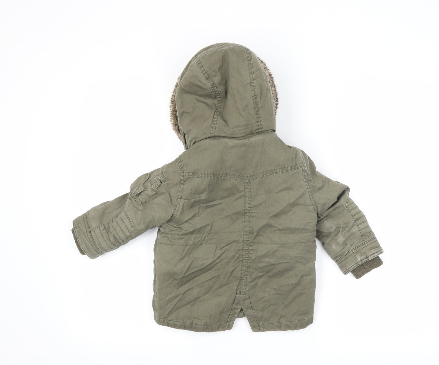 Marks and Spencer Baby Green   Parka Coat Size 12-18 Months