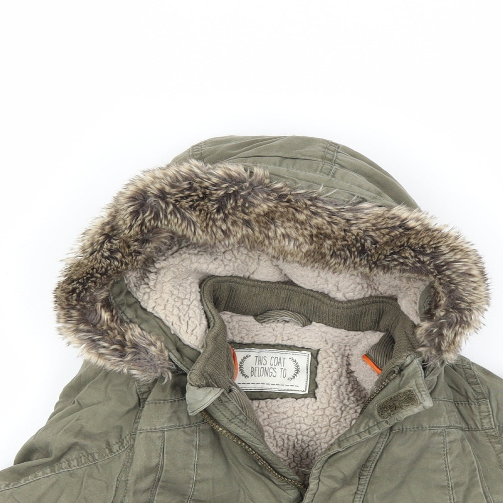Marks and Spencer Baby Green   Parka Coat Size 12-18 Months