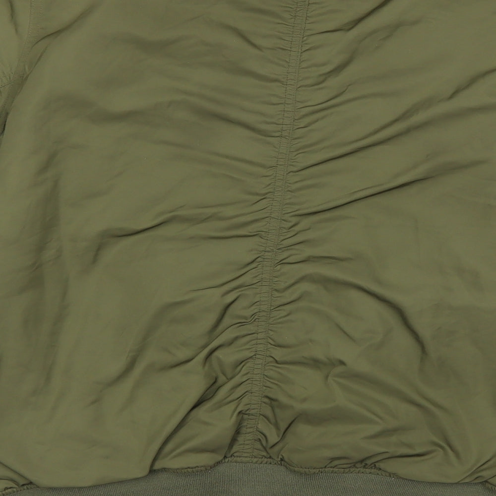 Topshop Womens Green   Bomber Jacket Coat Size 16