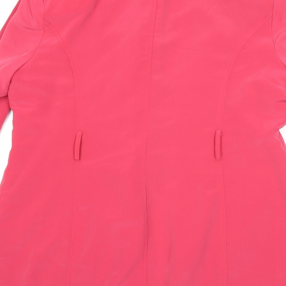 Peacocks Womens Pink   Trench Coat Coat Size 16