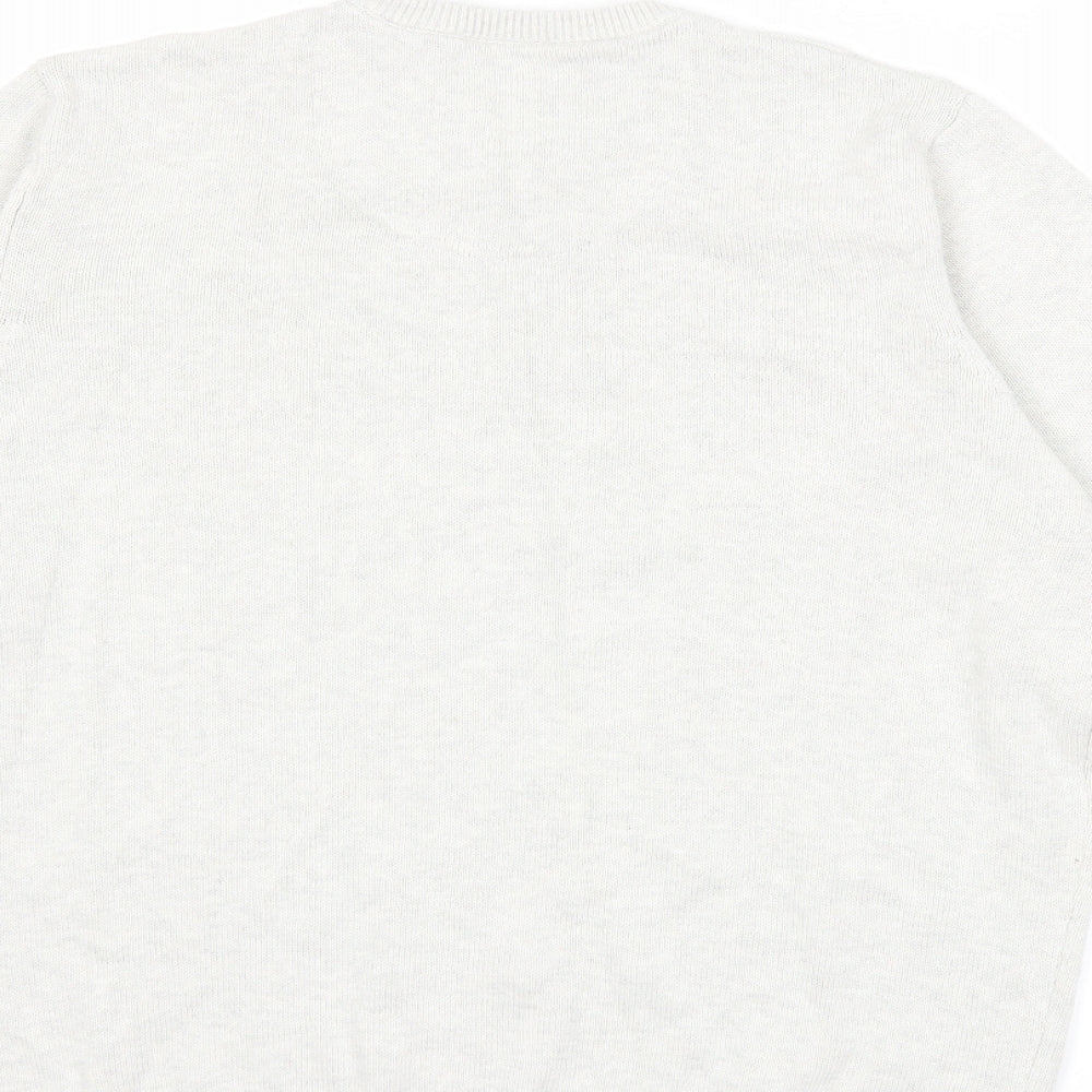 BHS Mens Beige  Knit Pullover Jumper Size L