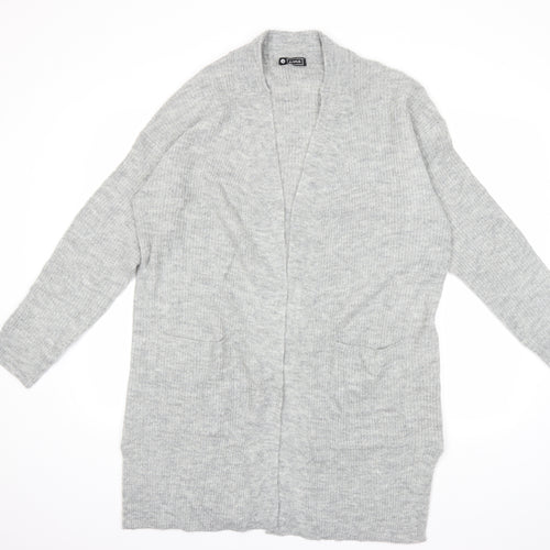Avenue Womens Grey  Knit Cardigan Jumper Size 14
