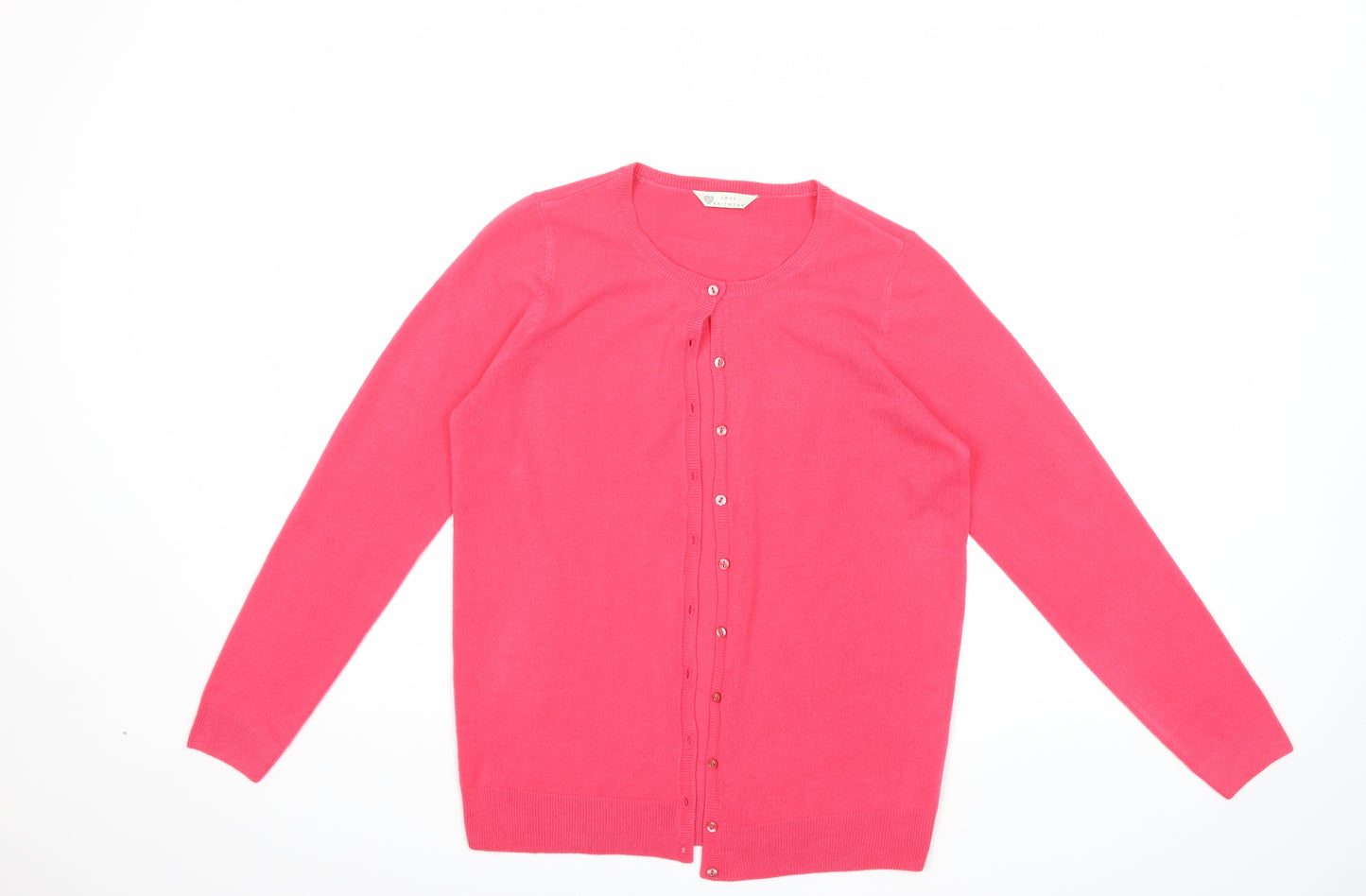 BHS Womens Pink  Knit Cardigan Jumper Size 10