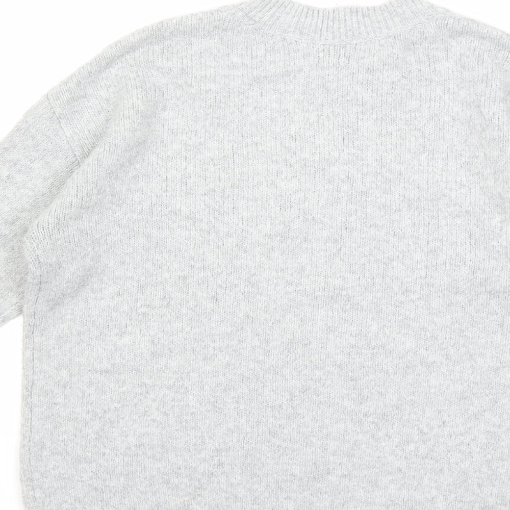 George Womens Grey  Knit Pullover Jumper Size S