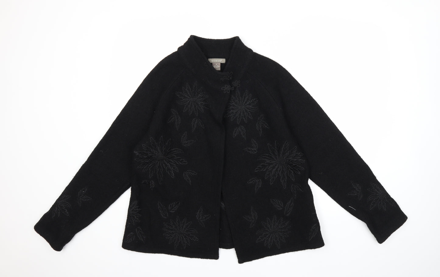 Kenar Womens Black   Overcoat Coat Size S