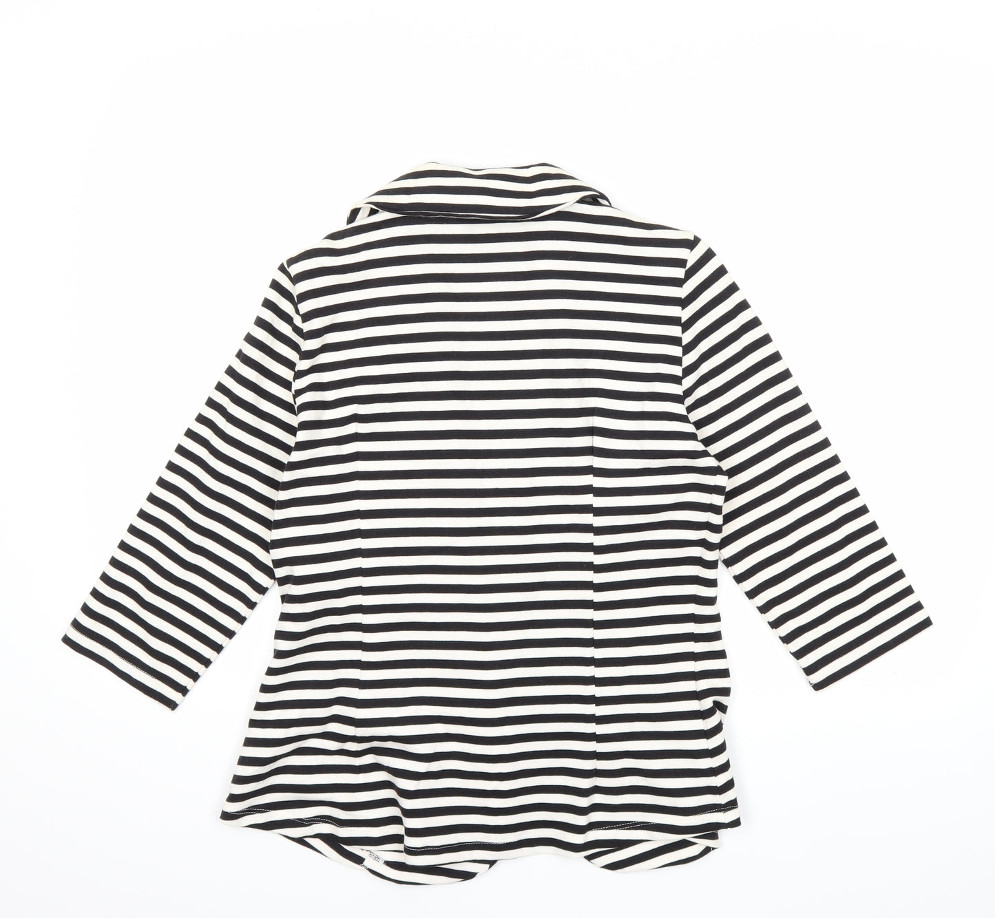 Papaya Womens Black Striped  Jacket Blazer Size 10