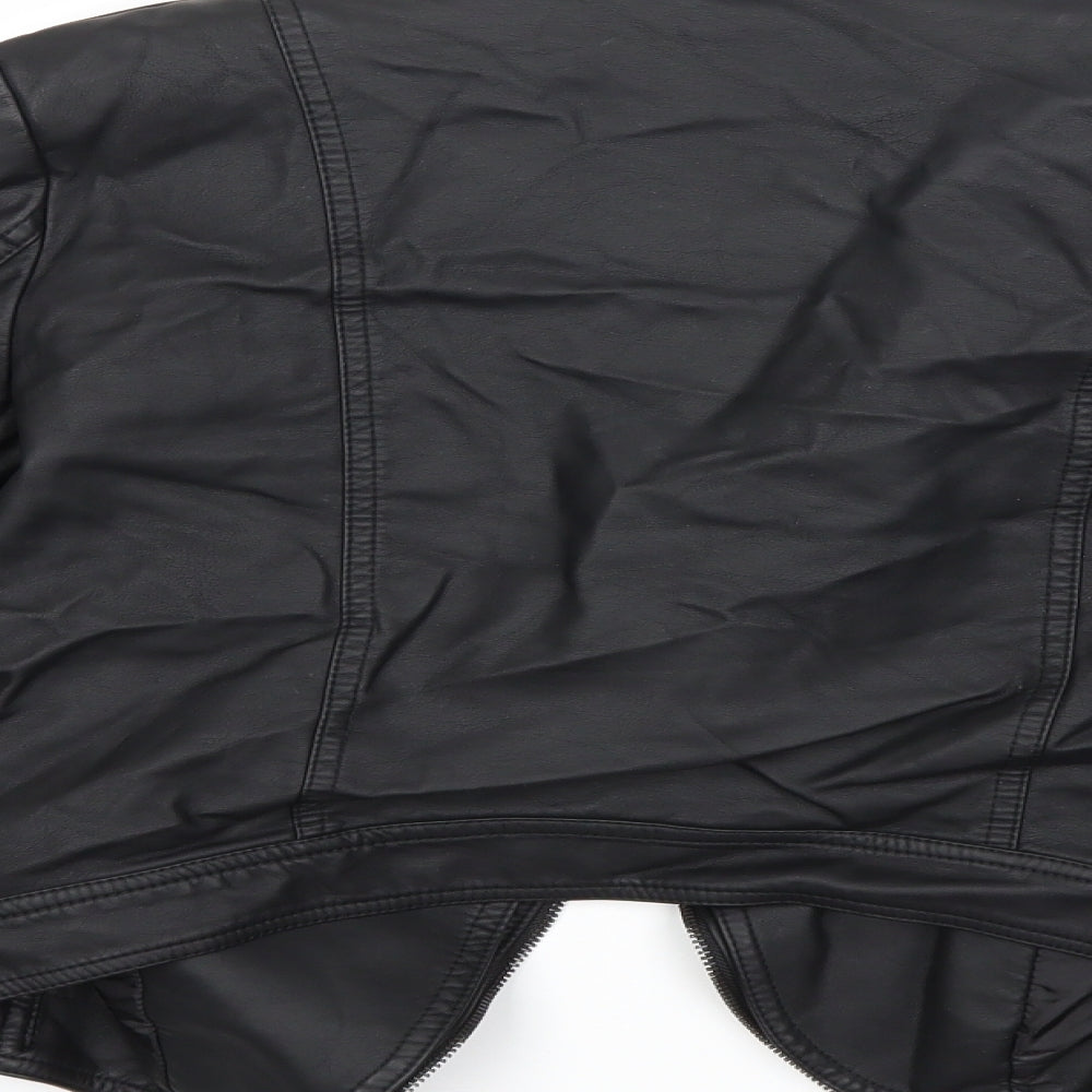 Coffee Shop Womens Black   Jacket Coat Size L