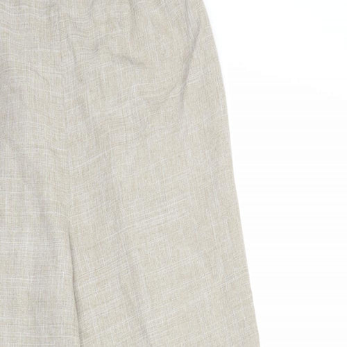 Afibel Womens Beige   Cropped Trousers Size 16 L23 in