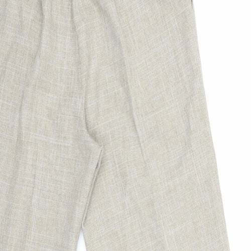 Afibel Womens Beige   Cropped Trousers Size 16 L23 in