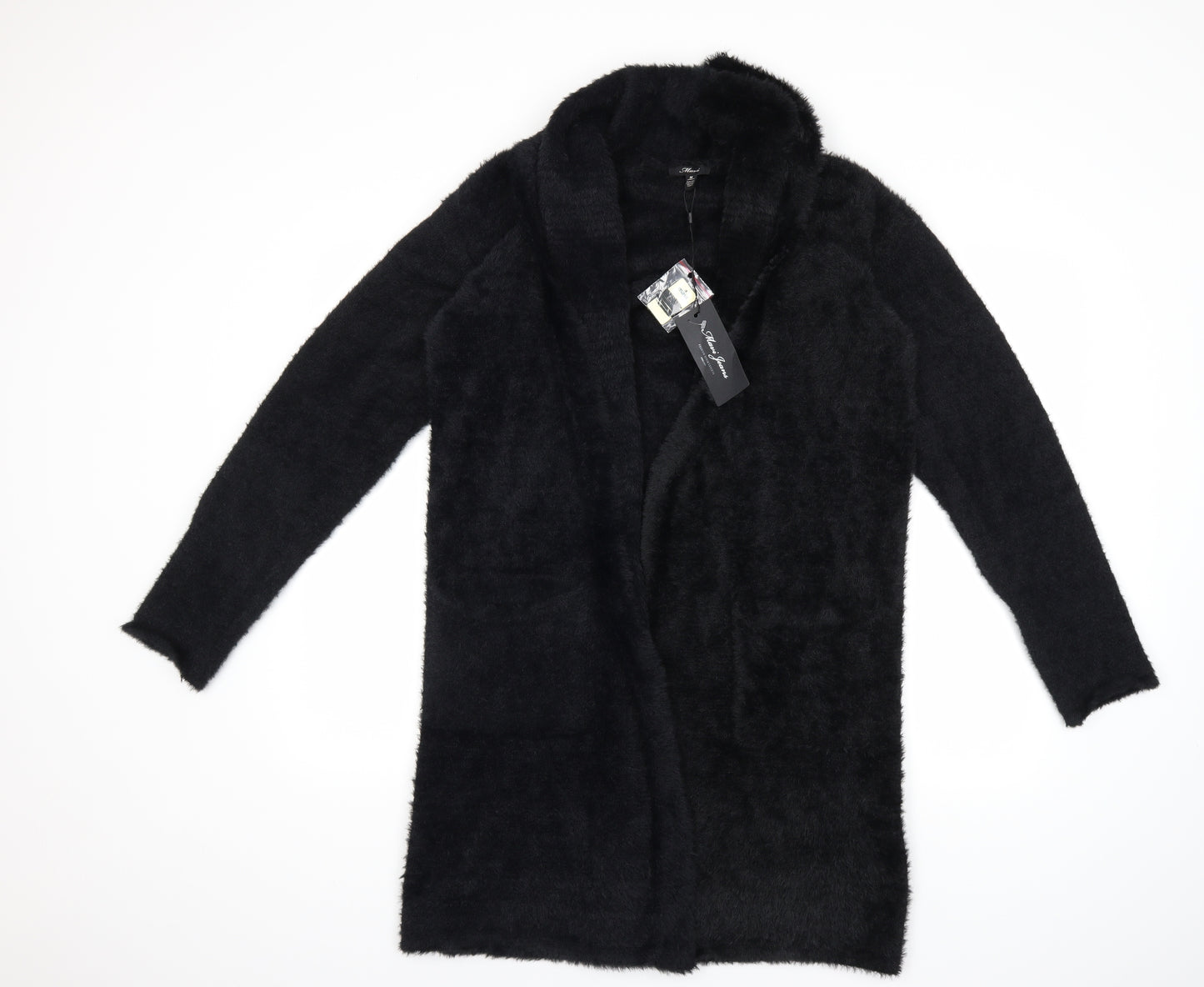 MANI JEANS Womens Black   Cardigan Jumper Size M