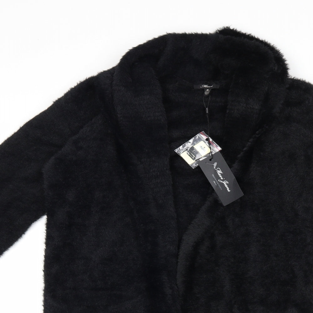 MANI JEANS Womens Black   Cardigan Jumper Size M