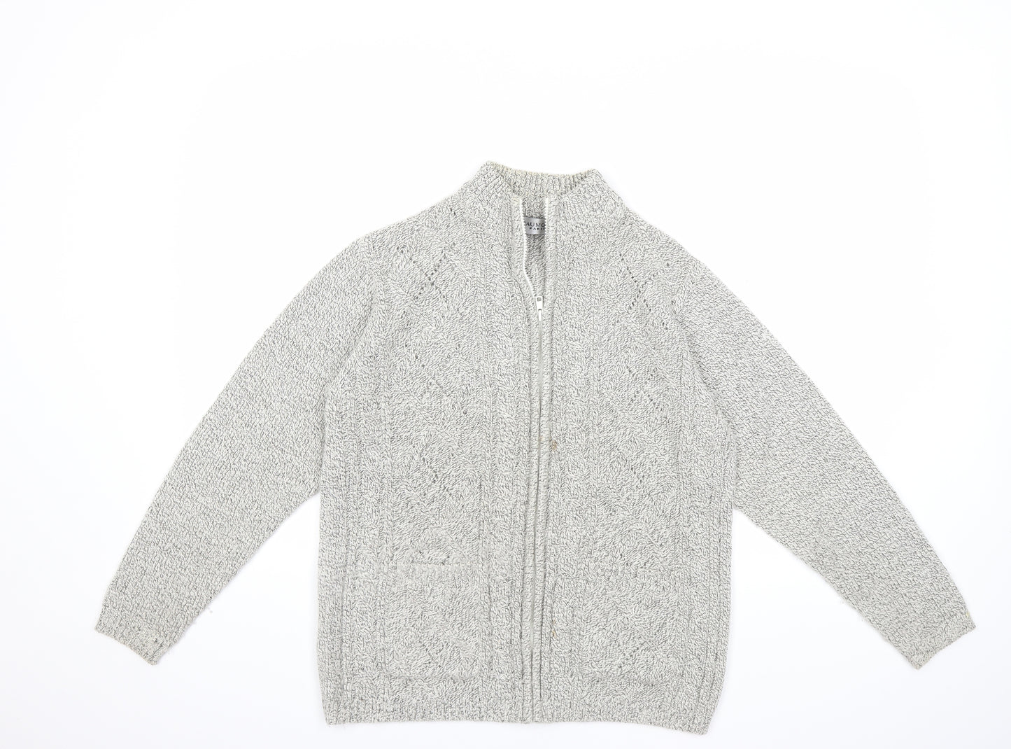 Beaumonde Womens Grey  Knit Cardigan Jumper Size M