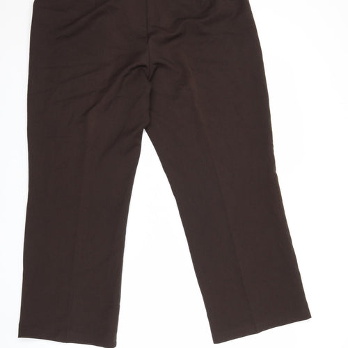 BHS Womens Brown   Trousers  Size 18 L27 in