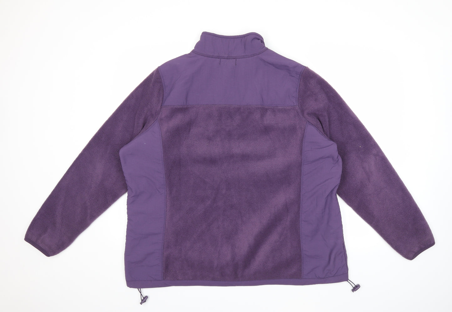 Papaya Womens Purple  Fleece Jacket Coat Size 20