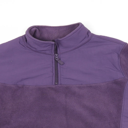 Papaya Womens Purple  Fleece Jacket Coat Size 20