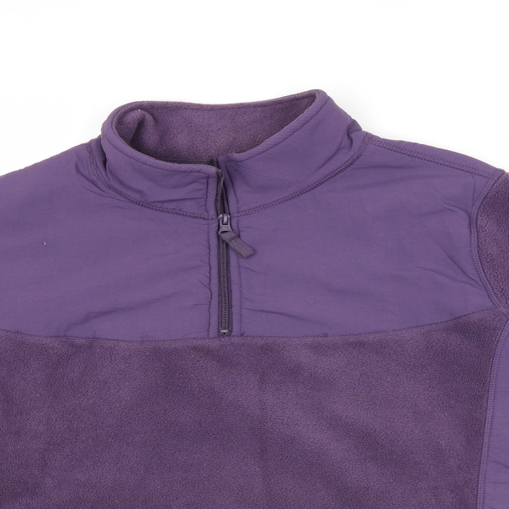 Papaya Womens Purple  Fleece Jacket Coat Size 20