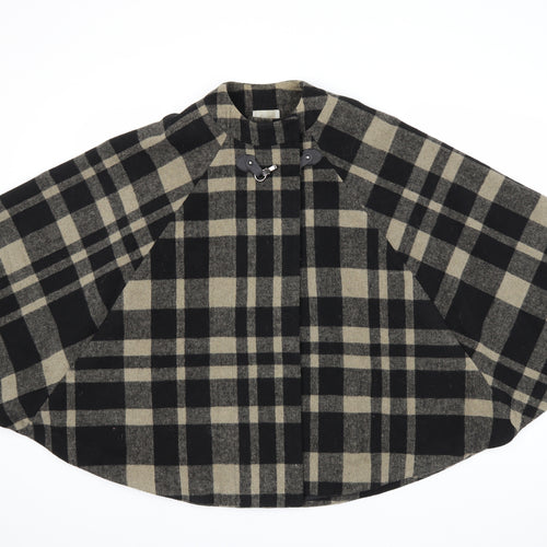 TU Womens Black Check  Jacket Coat Size 12