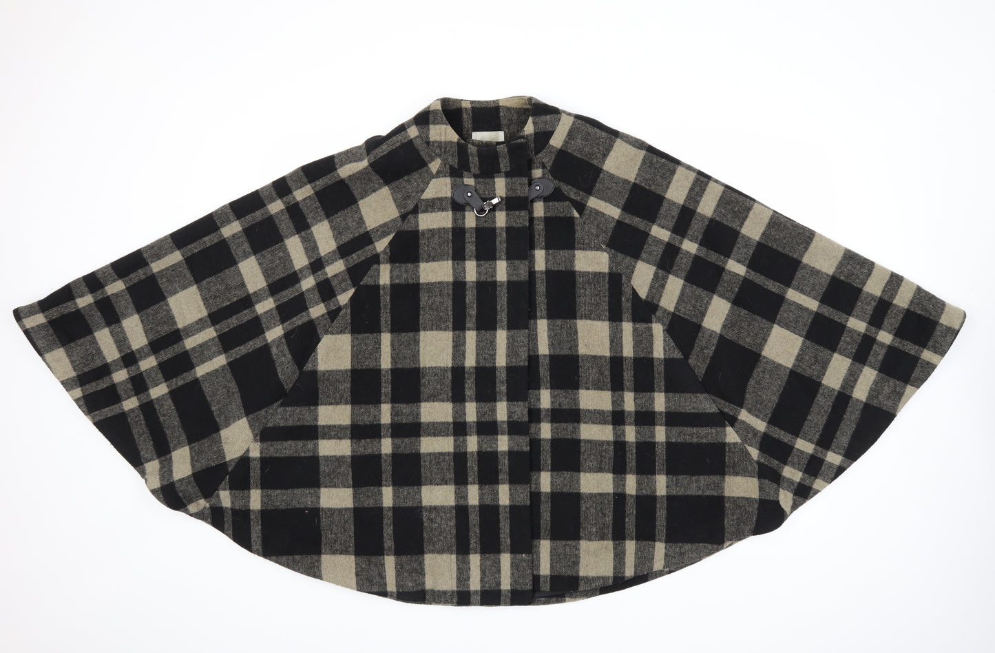 TU Womens Black Check  Jacket Coat Size 12