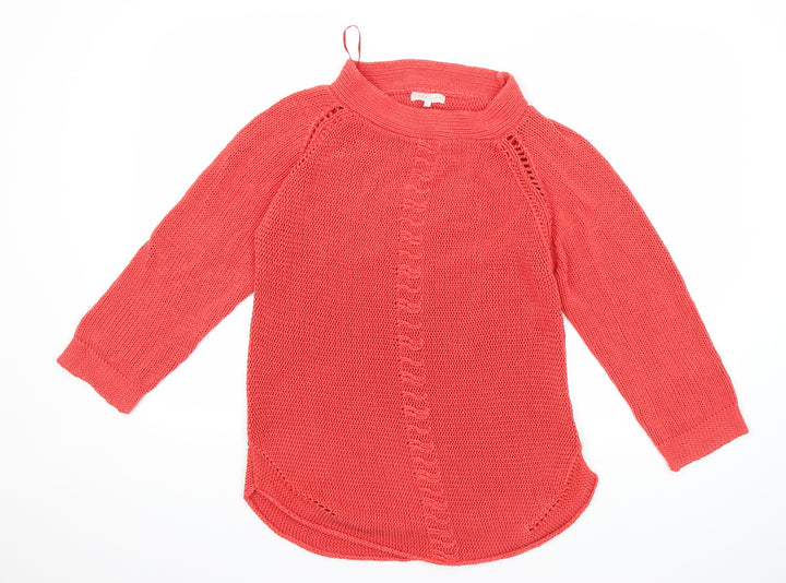 Lakeland Womens Red Knit Pullover Jumper Size 16