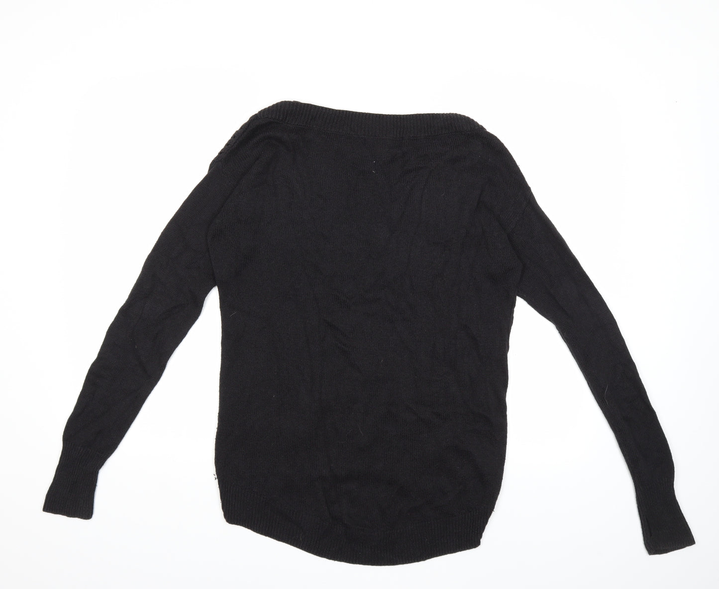 APH ORISM Womens Black  Knit Pullover Jumper Size M